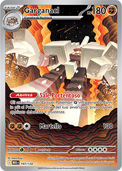 Garganacl 	-	rara illustrazione	-	Near-mint	-	megaevoluzione	-	ita	-	special	147	-132