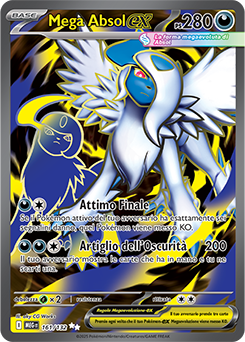 Mega Absol-ex 	-	ultra rara	-	Near-mint	-	megaevoluzione	-	ita	-	full art	161	-132