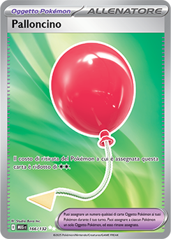 Palloncino 	-	ultra rara	-	Near-mint	-	megaevoluzione	-	ita	-	full art	166	-132