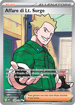 Affare di Lt. Surge 	-	ultra rara	-	Near-mint	-	megaevoluzione	-	ita	-	full art	170	-132