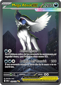 Mega Absol-ex 	-	rara ill. speciale	-	Near-mint	-	megaevoluzione	-	ita	-	full art	180	-132