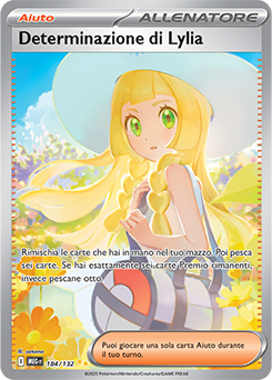 Determinazione di Lylia 	-	rara ill. speciale	-	Near-mint	-	megaevoluzione	-	ita	-	full art	184	-132