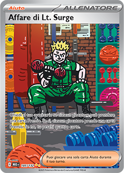 Affare di Lt. Surge 	-	rara ill. speciale	-	Near-mint	-	megaevoluzione	-	ita	-	full art	185	-132