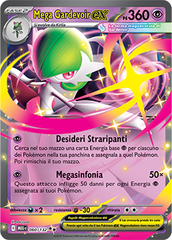 Mega Gardevoir-ex 	-	doppia rara	-	Near-mint	-	megaevoluzione	-	ita	-	special	60	-132