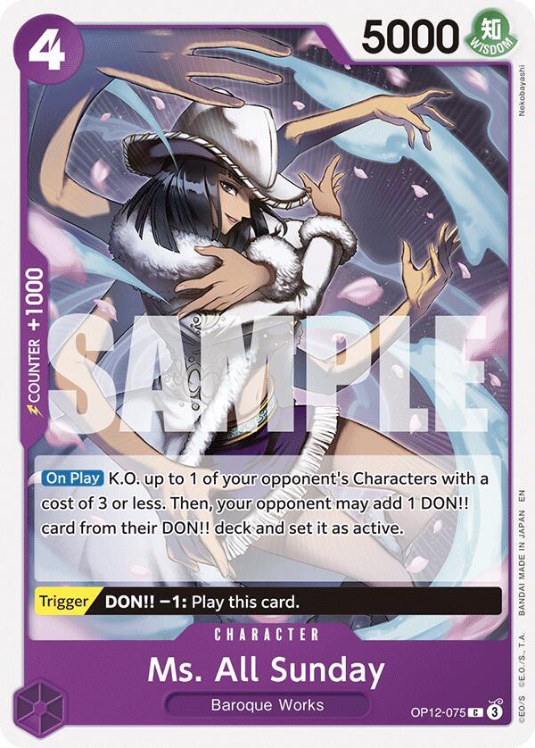 Ms. All Sunday - Legacy of the Master (OP12) 075