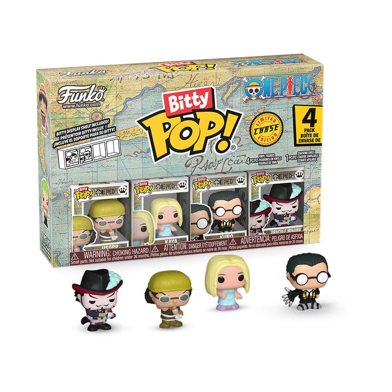 ONE PIECE - POP FUNKO BITTY VINYL FIGURE - USOPP (4PK)