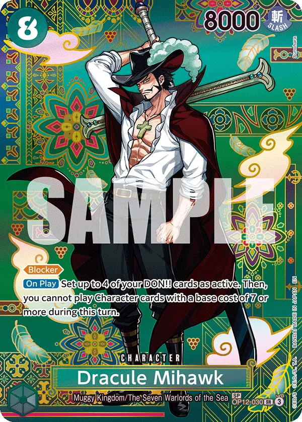 OP12-030 - OP14 - Dracule Mihawk - Near Mint - OP14 - ENG - special card - Texture Foil SP