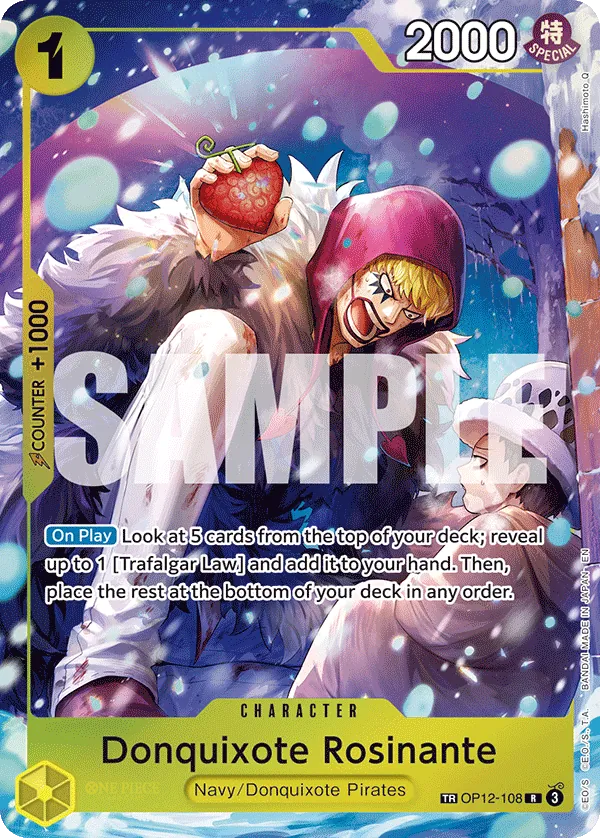 OP12-108 - OP14 - Donquixote Rosinante - Near Mint - OP14 - ENG - treasure rare - Treasure Rare Foil