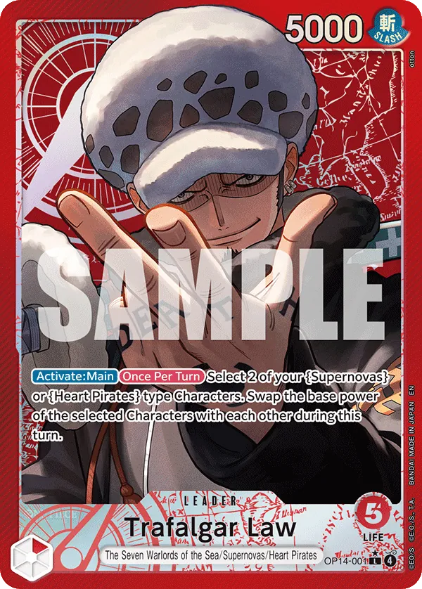OP14-001 - OP14 - Trafalgar Law - Near Mint - OP14 - ENG - leader - Parallel Alt-Art