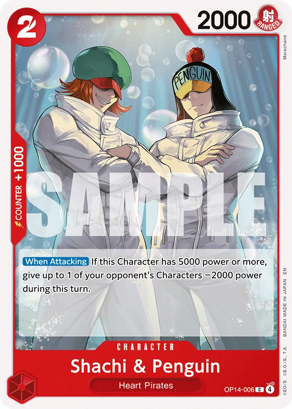 OP14-006 - OP14 - Shachi & Penguin - Near Mint - OP14 - ENG - comune - Standard Matt