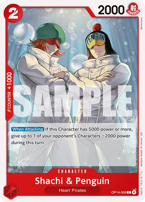 OP14-006 - OP14 - Shachi & Penguin - Near Mint - OP14 - ENG - comune - Standard Matt