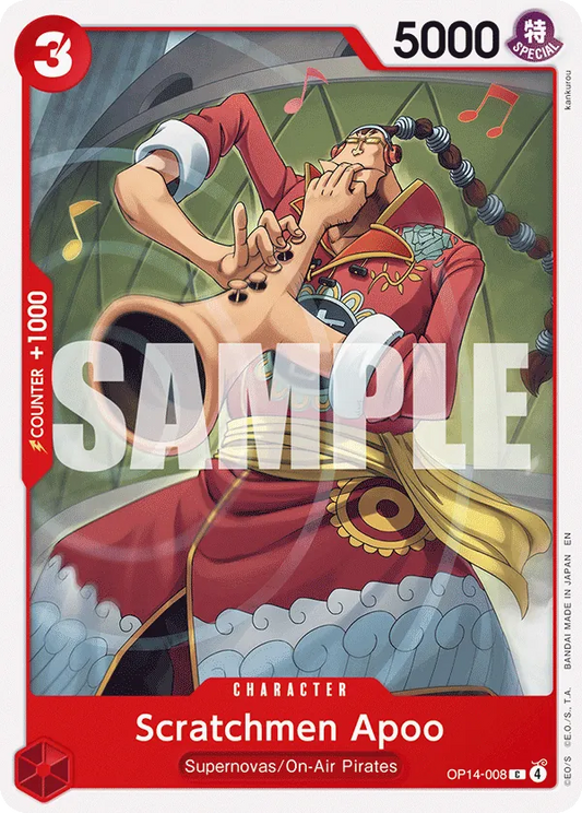OP14-008 - OP14 - Scratchmen Apoo - Near Mint - OP14 - ENG - comune - Standard Matt