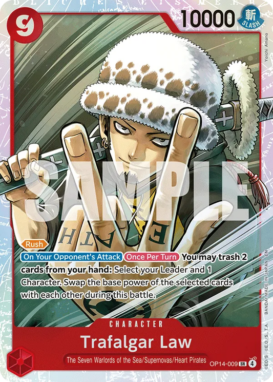OP14-009 - OP14 - Trafalgar Law - Near Mint - OP14 - ENG - super rara - Standard Foil