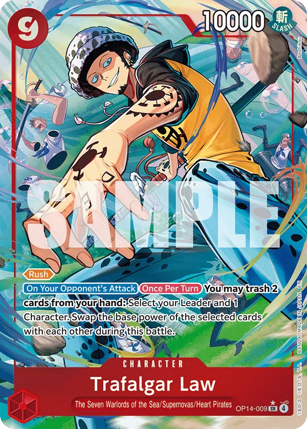 OP14-009 - OP14 - Trafalgar Law - Near Mint - OP14 - ENG - super rara - Parallel Alt-Art