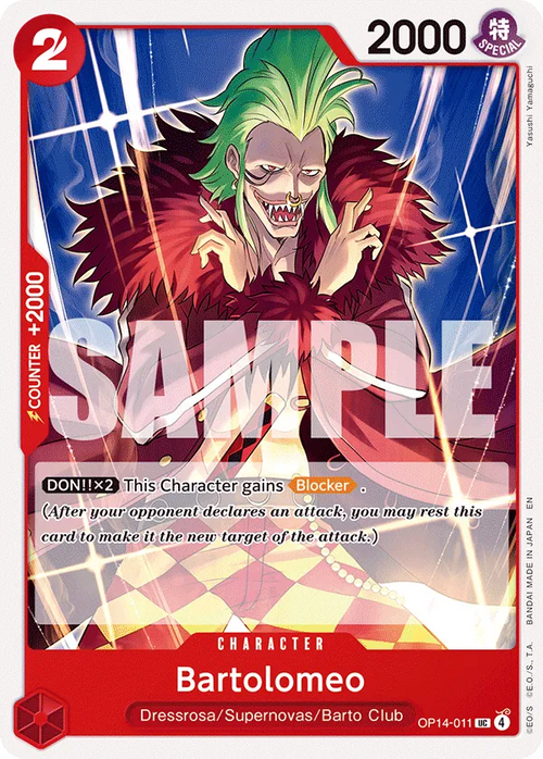OP14-011 - OP14 - Bartolomeo - Near Mint - OP14 - ENG - non comune - Standard Matt