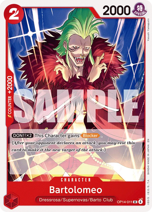 OP14-011 - OP14 - Bartolomeo - Near Mint - OP14 - ENG - non comune - Standard Matt