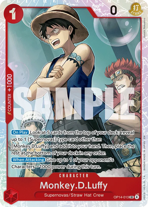OP14-013 - OP14 - Monkey.D.Luffy - Near Mint - OP14 - ENG - super rara - Standard Foil