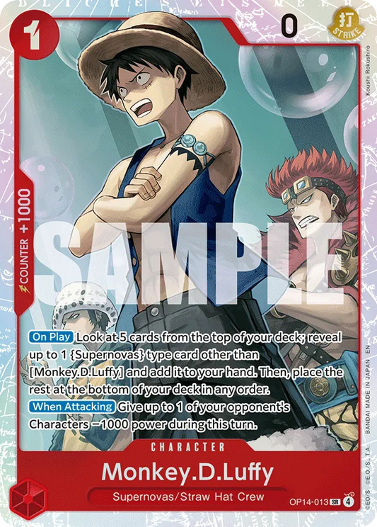 OP14-013 - OP14 - Monkey.D.Luffy - Near Mint - OP14 - ENG - super rara - Standard Foil