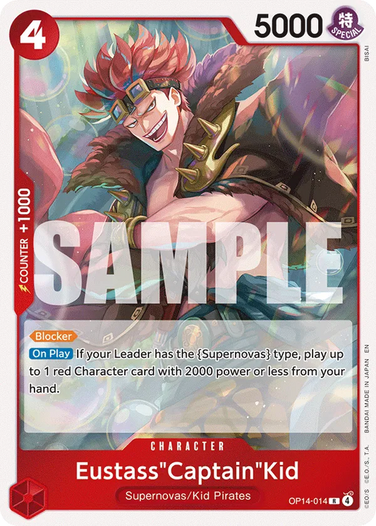 OP14-014 - OP14 - Eustass "Captain" Kid - Near Mint - OP14 - ENG - rara - Standard Foil