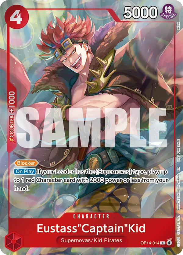 OP14-014 - OP14 - Eustass "Captain" Kid - Near Mint - OP14 - ENG - rara - Parallel Alt-Art