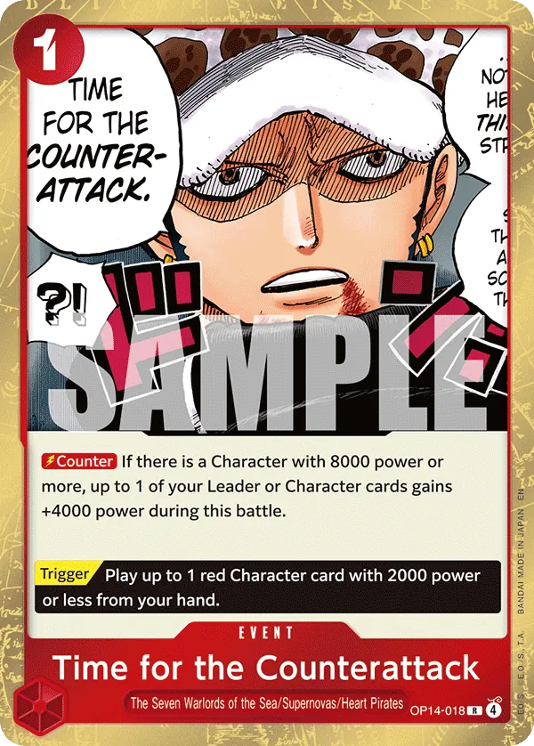 OP14-018 - OP14 - Time for the Counterattack - Near Mint - OP14 - ENG - rara - Standard Foil