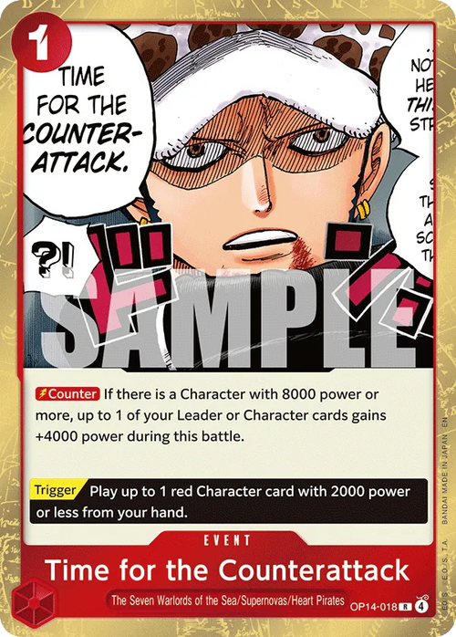 OP14-018 - OP14 - Time for the Counterattack - Near Mint - OP14 - ENG - rara - Standard Foil