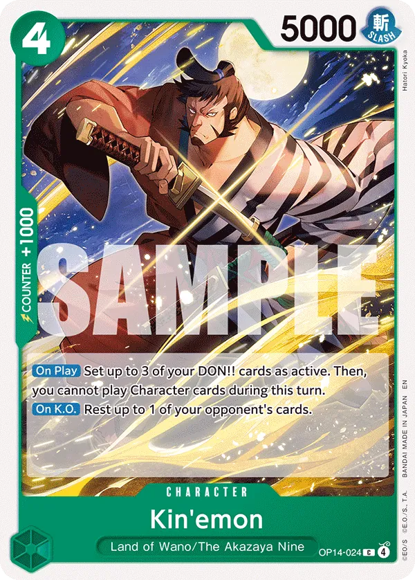 OP14-024 - OP14 - Kin'emon - Near Mint - OP14 - ENG - comune - Standard Matt