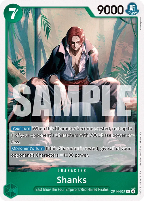 OP14-027 - OP14 - Shanks - Near Mint - OP14 - ENG - rara - Standard Foil