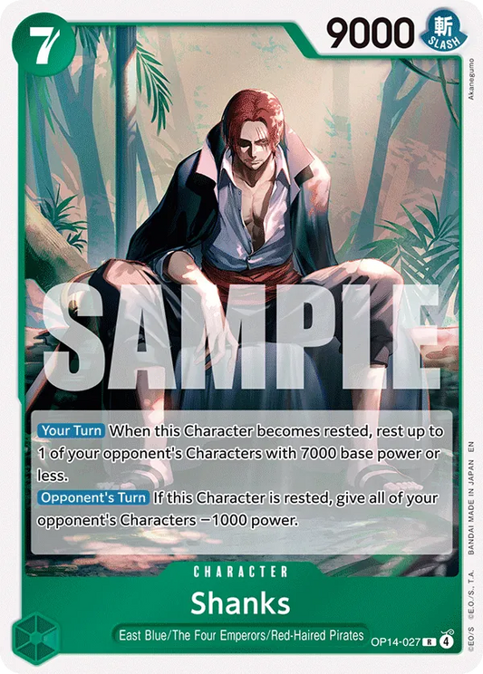 OP14-027 - OP14 - Shanks - Near Mint - OP14 - ENG - rara - Standard Foil