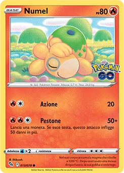 13/78-Numel 	-	comune	-	Near-meat	-	pokemon go	-	ita	-	reverse