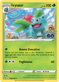 2/78-Ivysaur 	-	non comune	-	Near-meat	-	pokemon go	-	ita	-