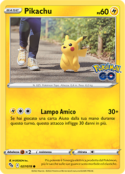 27/78-Pikachu 	-	comune	-	Near-meat	-	pokemon go	-	ita	-