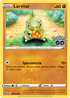 37/78-Larvitar 	-	comune	-	Near-meat	-	pokemon go	-	ita	-	reverse
