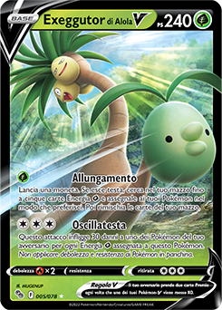 5/78-Exeggutor di Alola-V 	-	rara v	-	Near-meat	-	pokemon go	-	ita	-	full art