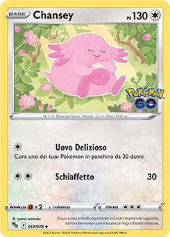 51/78-Chansey 	-	non comune	-	Near-meat	-	pokemon go	-	ita	-	reverse
