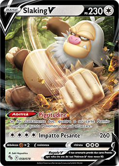 58/78-Slaking-V 	-	rara v	-	Near-meat	-	pokemon go	-	ita	-	special