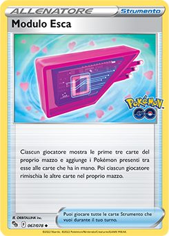 67/78-Modulo Esca 	-	non comune	-	Near-meat	-	pokemon go	-	ita	-	reverse