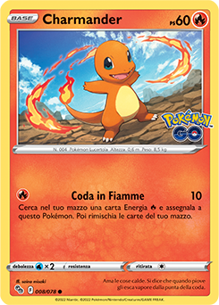 8/78-Charmander 	-	comune	-	Near-meat	-	pokemon go	-	ita	-	reverse