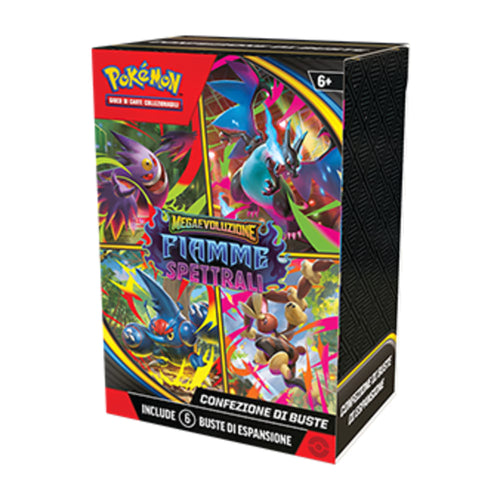 Pokémon-Bundle 6 buste megaevoluzione fiamme spettrali