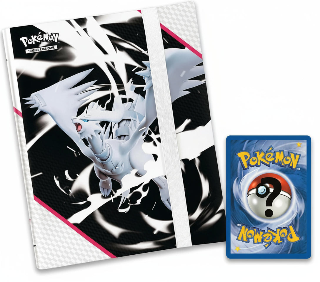 Pokemon-album-Fuoco Bianco-9 tasche-chiusura elastica