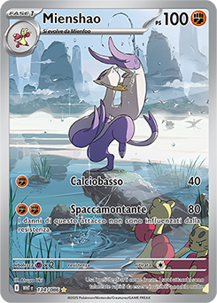 Mienshao 	-	rara illustrazione	-	Near-mint	-	fuoco bianco	-	ita	-	special