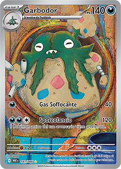 Garbodor 	-	rara illustrazione	-	Near-mint	-	fuoco bianco	-	ita	-	special