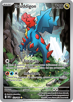 151/086-WHT-Druddigon 	-	rara illustrazione	-	Near-mint	-	fuoco bianco	-	ita	-	special-151/086
