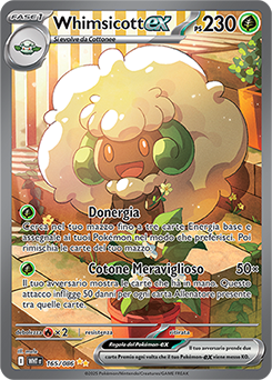 Whimsicott-ex 	-	rara ill. speciale	-	Near-mint	-	fuoco bianco	-	ita	-	full art