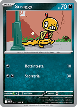 57/086-WHT-Scraggy 	-	comune	-	Near-mint	-	fuoco bianco	-	ita	-