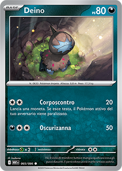 65/086-WHT-Deino 	-	comune	-	Near-mint	-	fuoco bianco	-	ita	-	reverse	poke ball