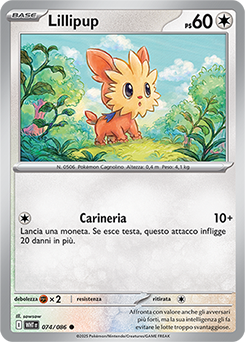 74/086-WHT-Lillipup 	-	comune	-	Near-mint	-	fuoco bianco	-	ita	-