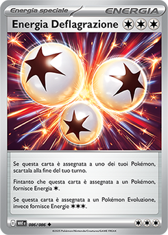Energia Deflagrazione 	-	non comune	-	Near-mint	-	fuoco bianco	-	ita	-	reverse	poke ball