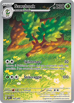 Sawsbuck 	-	rara illustrazione	-	Near-mint	-	fuoco bianco	-	ita	-	special