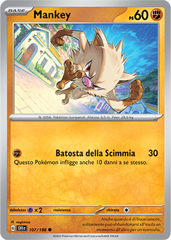 107/198-SVI-Mankey 	-	comune	-	Near-meat	-	scarlatto e violetto	-	ita	-	reverse